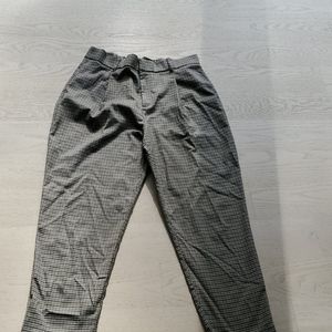 Zara plaid baggy trousers